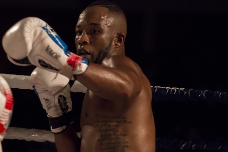 OURIQUE, PORTUGAL - 9th september, 2017 - DFC Championship of kickboxing sports event held on ourique city, Portugal.のeditorial素材