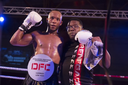 OURIQUE, PORTUGAL - 9th september, 2017 - DFC Championship of kickboxing sports event held on ourique city, Portugal.のeditorial素材