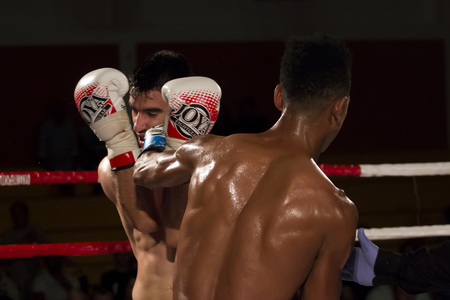 OURIQUE, PORTUGAL - 9th september, 2017 - DFC Championship of kickboxing sports event held on ourique city, Portugal.のeditorial素材