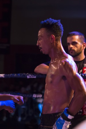 OURIQUE, PORTUGAL - 9th september, 2017 - DFC Championship of kickboxing sports event held on ourique city, Portugal.のeditorial素材