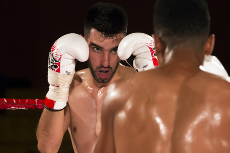 OURIQUE, PORTUGAL - 9th september, 2017 - DFC Championship of kickboxing sports event held on ourique city, Portugal.のeditorial素材