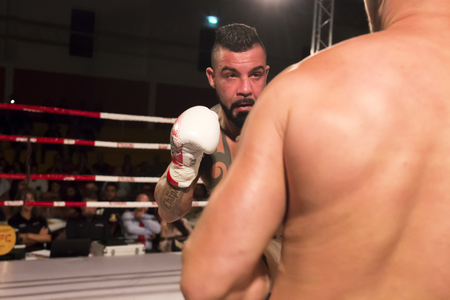 OURIQUE, PORTUGAL - 9th september, 2017 - DFC Championship of kickboxing sports event held on ourique city, Portugal.のeditorial素材