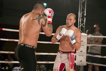OURIQUE, PORTUGAL - 9th september, 2017 - DFC Championship of kickboxing sports event held on ourique city, Portugal.のeditorial素材