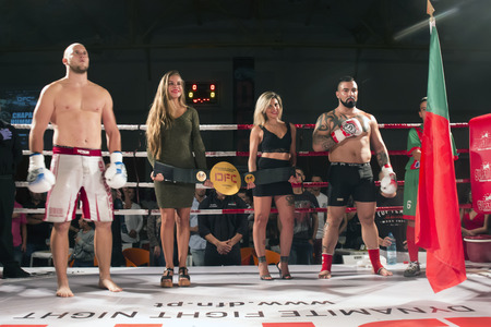 OURIQUE, PORTUGAL - 9th september, 2017 - DFC Championship of kickboxing sports event held on ourique city, Portugal.のeditorial素材