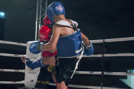 OURIQUE, PORTUGAL - 9th september, 2017 - DFC Championship of kickboxing sports event held on ourique city, Portugal.のeditorial素材
