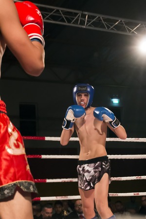 OURIQUE, PORTUGAL - 9th september, 2017 - DFC Championship of kickboxing sports event held on ourique city, Portugal.のeditorial素材