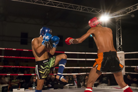 OURIQUE, PORTUGAL - 9th september, 2017 - DFC Championship of kickboxing sports event held on ourique city, Portugal.のeditorial素材