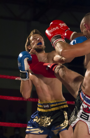 OURIQUE, PORTUGAL - 9th september, 2017 - DFC Championship of kickboxing sports event held on ourique city, Portugal.のeditorial素材