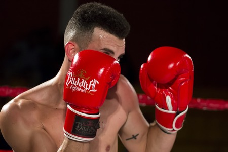 OURIQUE, PORTUGAL - 9th september, 2017 - DFC Championship of kickboxing sports event held on ourique city, Portugal.のeditorial素材