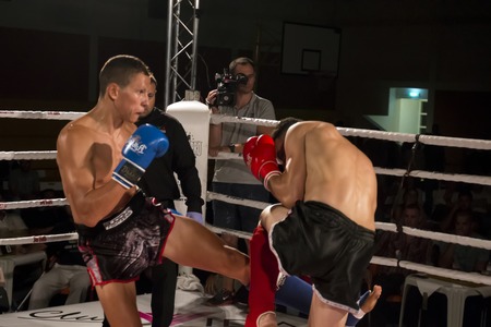 OURIQUE, PORTUGAL - 9th september, 2017 - DFC Championship of kickboxing sports event held on ourique city, Portugal.のeditorial素材