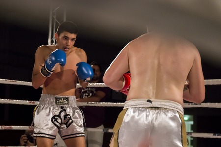 OURIQUE, PORTUGAL - 9th september, 2017 - DFC Championship of kickboxing sports event held on ourique city, Portugal.のeditorial素材