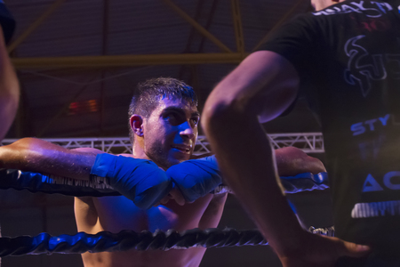 OURIQUE, PORTUGAL - 9th september, 2017 - DFC Championship of kickboxing sports event held on ourique city, Portugal.のeditorial素材