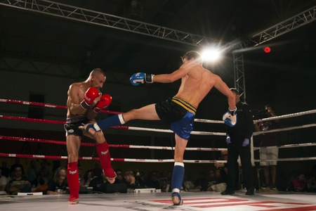 OURIQUE, PORTUGAL - 9th september, 2017 - DFC Championship of kickboxing sports event held on ourique city, Portugal.のeditorial素材