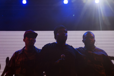 FARO, PORTUGAL: 2nd SEPTEMBER, 2017 - Music band, Valete, performs on Festival F, a big festival on the city of Faro, Portugal.のeditorial素材