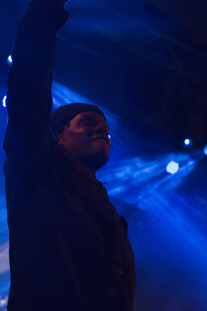 FARO, PORTUGAL: 2nd SEPTEMBER, 2017 - Music band, Valete, performs on Festival F, a big festival on the city of Faro, Portugal.のeditorial素材