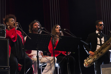 FARO, PORTUGAL: 1st SEPTEMBER, 2017 - Music band, Rui Veloso, performs on Festival F, a big festival...