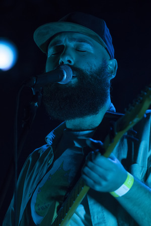 FARO, PORTUGAL: 2nd SEPTEMBER, 2017 - Music band, You can't win, Charlie Brown, performs on Festival F, a big festival on the city of Faro, Portugal.のeditorial素材
