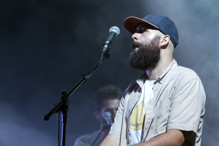 FARO, PORTUGAL: 2nd SEPTEMBER, 2017 - Music band, You can't win, Charlie Brown, performs on Festival...