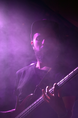 FARO, PORTUGAL: 31st SEPTEMBER, 2017 - Music band, Isaura, performs on Festival F, a big festival on...