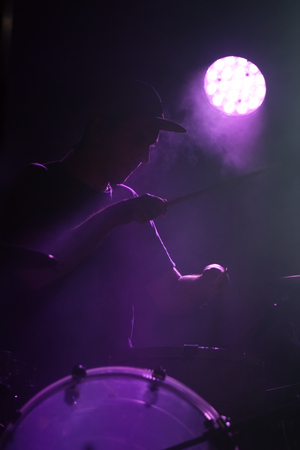 FARO, PORTUGAL: 31st SEPTEMBER, 2017 - Music band, Isaura, performs on Festival F, a big festival on the city of Faro, Portugal.のeditorial素材