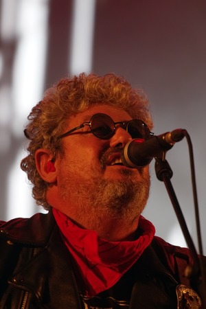 FARO, PORTUGAL: 31st SEPTEMBER, 2017 - Music band, Xutos e Pontapes, performs on Festival F, a big festival on the city of Faro, Portugal.のeditorial素材