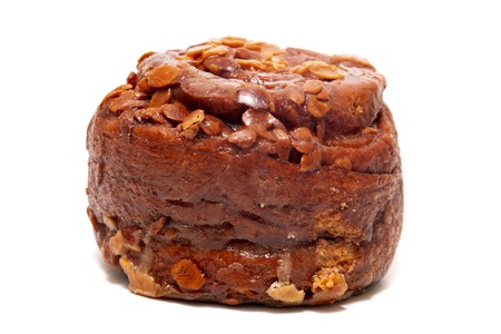 Famous Portuguese folar cake isolated on a white background.の写真素材