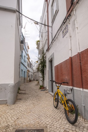 View of the typical buildings of the portuguese cities.の写真素材