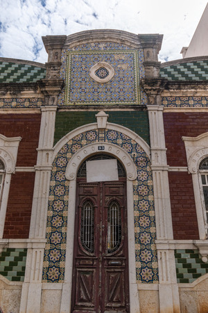 View of the typical buildings of the portuguese cities.の写真素材