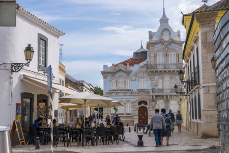 Beautiful Belmarco palace  located in Faro city, Portugal.の写真素材