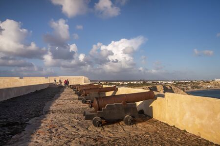 Old Rusty Cannon in the Portuguese Fortress of Sagres.