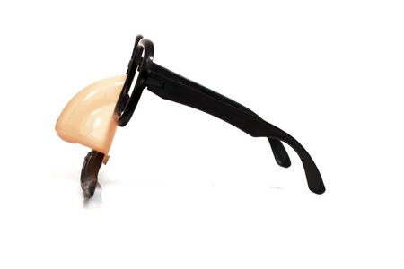 disguise masquerade glasses isolated on a white background.