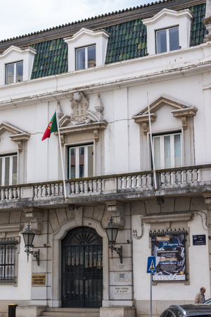 FARO, PORTUGAL: 20th  October, 2018 - View of the big Regional Museum of Faro city, Portugal.のeditorial素材