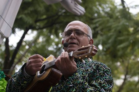 LOULE, PORTUGAL - MAR 2019: Colorful Carnival (Carnaval) Parade festival participants on Loule city, Portugal.のeditorial素材