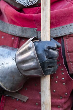 Medieval costume characters in Medieval fair event.の写真素材