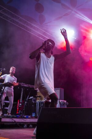 FARO, PORTUGAL: 5th SEPTEMBER, 2019 - Throes + the Shine, performs on Festival F, a big festival on...