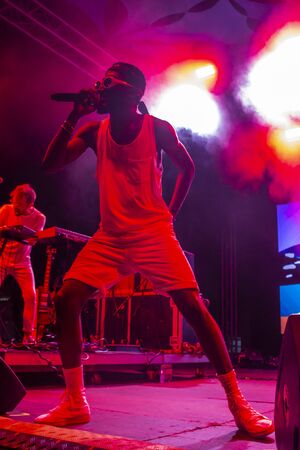 FARO, PORTUGAL: 5th SEPTEMBER, 2019 - Throes + the Shine, performs on Festival F, a big festival on...