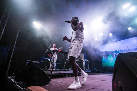 FARO, PORTUGAL: 5th SEPTEMBER, 2019 - Throes + the Shine, performs on Festival F, a big festival on...