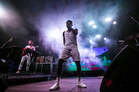 FARO, PORTUGAL: 5th SEPTEMBER, 2019 - Throes + the Shine, performs on Festival F, a big festival on...