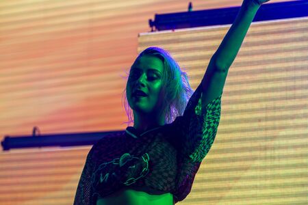 FARO, PORTUGAL: 5th SEPTEMBER, 2019 - David Carreira, performs on Festival F, a big festival on the city of Faro, Portugal.のeditorial素材