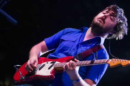 FARO, PORTUGAL: 6th SEPTEMBER, 2019 - Glockenwise band, performs on Festival F, a big festival on the city of Faro, Portugal.のeditorial素材