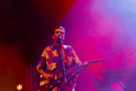 FARO, PORTUGAL: 6th SEPTEMBER, 2019 - Ornatos Violeta band, performs on Festival F, a big festival...