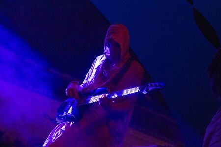 FARO, PORTUGAL: 6th SEPTEMBER, 2019 - Blasted Mechanism band, performs on Festival F, a big festival...