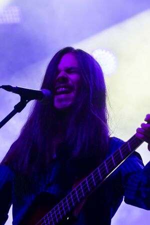 FARO, PORTUGAL: 7th SEPTEMBER, 2019 - Heavy rock band, Stone Dead, performs on Festival F, a big...