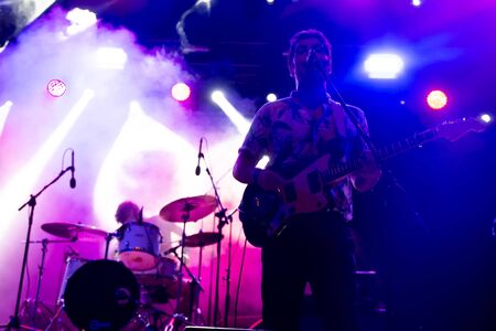 FARO, PORTUGAL: 7th SEPTEMBER, 2019 - Heavy rock band, Stone Dead, performs on Festival F, a big...