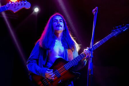FARO, PORTUGAL: 7th SEPTEMBER, 2019 - Heavy rock band, Stone Dead, performs on Festival F, a big...