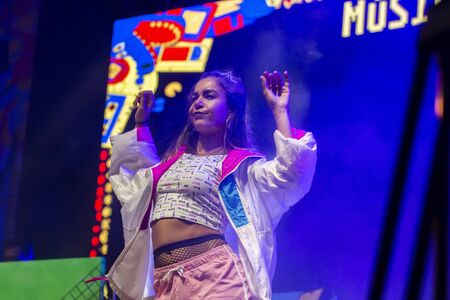 FARO, PORTUGAL: 7th SEPTEMBER, 2019 - Revenge of the 90s band, performs on Festival F, a big...