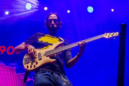 FARO, PORTUGAL: 7th SEPTEMBER, 2019 - Revenge of the 90s band, performs on Festival F, a big...