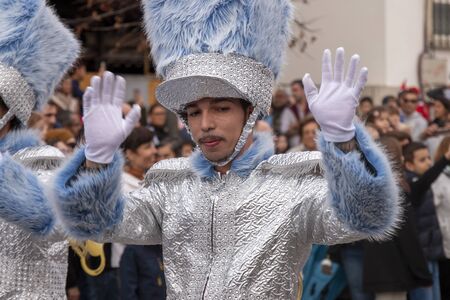 FARO, PORTUGAL: 30th NOVEMBER, 2019 - Celebration of the arrival of santa claus to the month of...