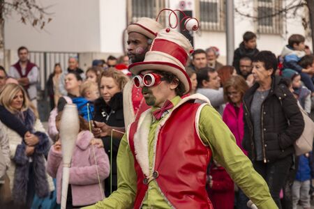 FARO, PORTUGAL: 30th NOVEMBER, 2019 - Celebration of the arrival of santa claus to the month of...