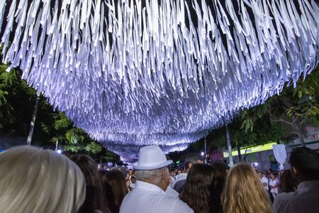 LOULE, PORTUGAL: 31st AUGUST 2019 - An event called White Night, where everybody dresses white...